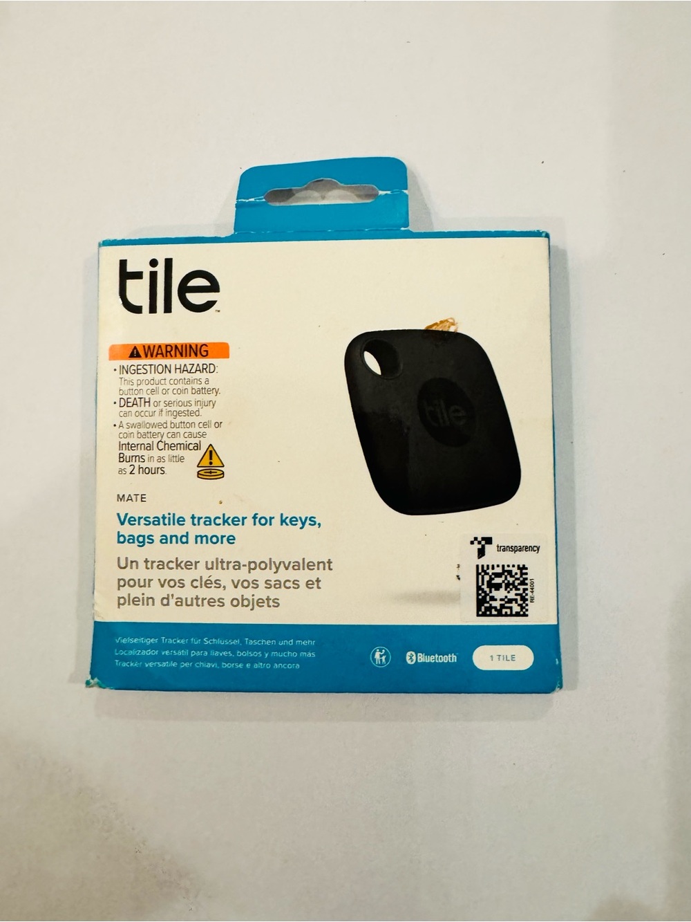 Tile Mate Bluetooth Tracker - Black